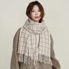 Scarf Women'S Premium Cashmere Color Plaid Warm Plaid Shawl