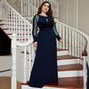Dámské večerní šaty plus size jednobarevné zeštíhlující pro letní bankety a večírky