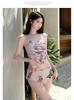 Women's 2025 Push-Up Bikini Set: Three-Piece Swimsuit with Long Skirt, Underwire Support, Beach & Resort Wear.