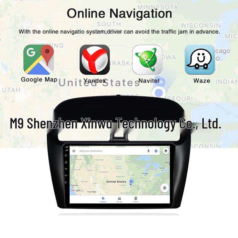 Mitsubishi Mirage Attrage 9" Smart GPS Navigation System with Bluetooth & WiFi