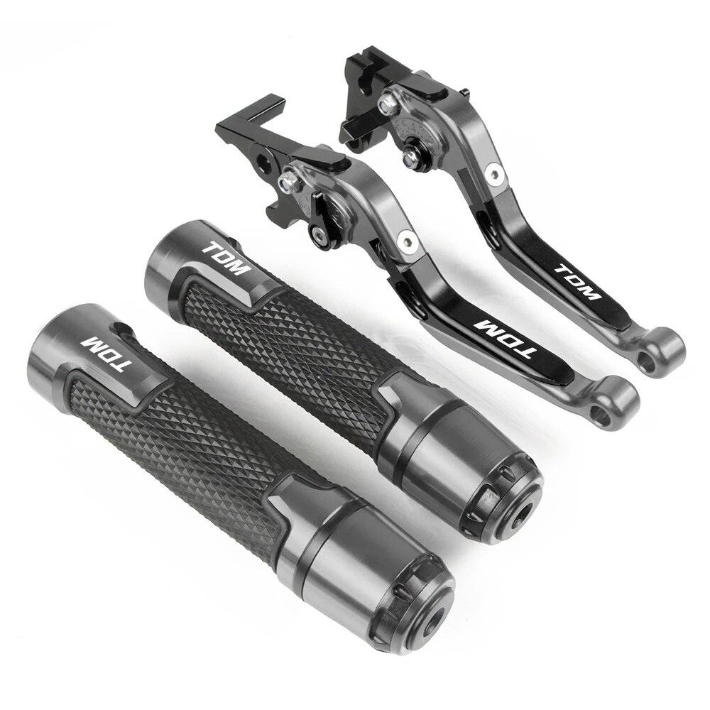 For Yamaha TDM 900 2004-2014 2007 2008 2009 2010 2011 Motorcycle Brake Clutch Lever Extendable Adjustable Hand Grip Handlebar