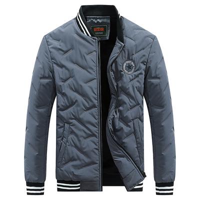 Men's Autumn and Winter Fleece Thickened Cotton-padded Clothes, Youth Loose Casual Jacket Top