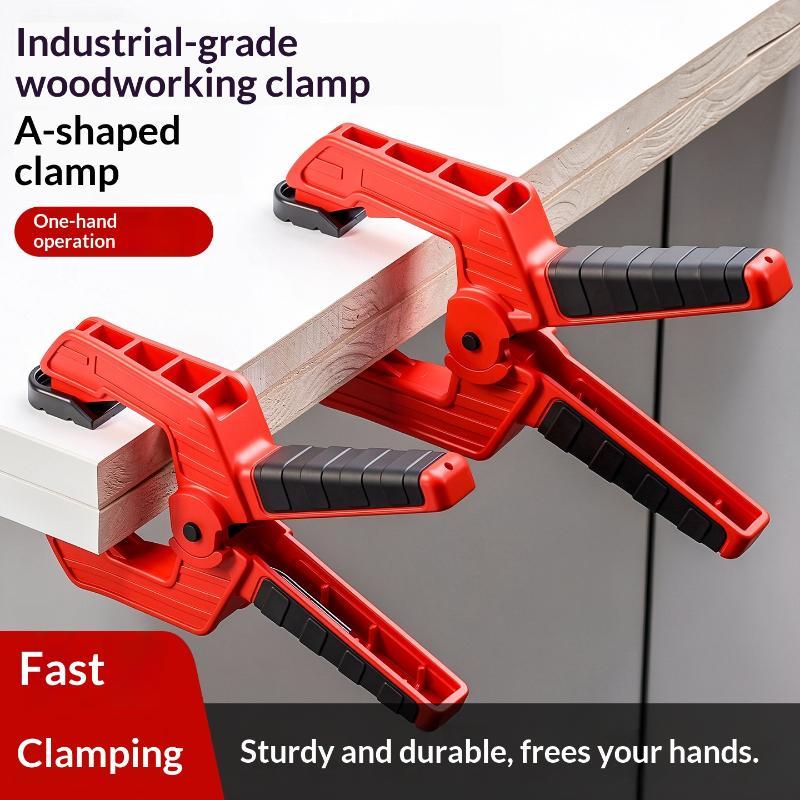 Heavy Duty Nylon Spring Clamp 6 Inch A Type Strong Grip Woodworking Clip for DIY Craft Furniture Repair Projects