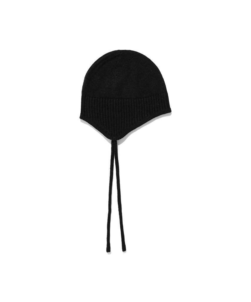NICEGHOSTCLUB 3Stars Logo Earcap Beanie_Black(Ng2Efuab21A)