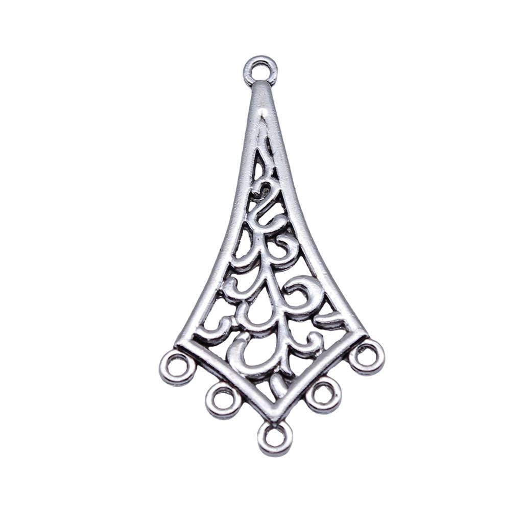 Geometric Flower Multi Loop Connectors Metal Links For Earrings Accessories Parts