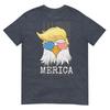 Merica Bald Eagle 4th Of July Trump American Flag Funny Gift TShirt