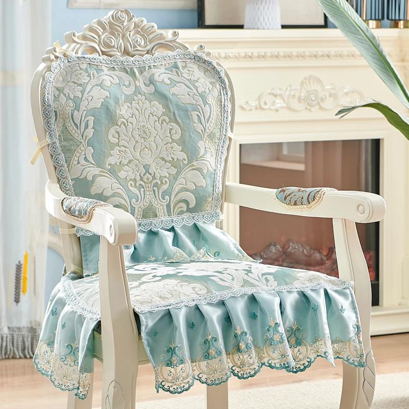 Jacquard Sessel Stuhlbezug Esszimmerstuhl Sitzkissen Rückenlehne Set Ganzjahres Universelle Stuhlbezüge Heimdekoration