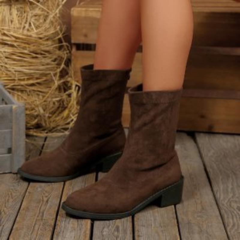 Dámské lehké módní sto měkké elastické pohodlné kotníkové boty tlumící nárazy protiskluzové ležérní sportovní martensky