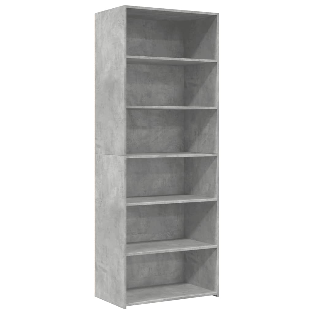 Highboard Concrete Grey 70 x 41 x 185 cm Particleboard
