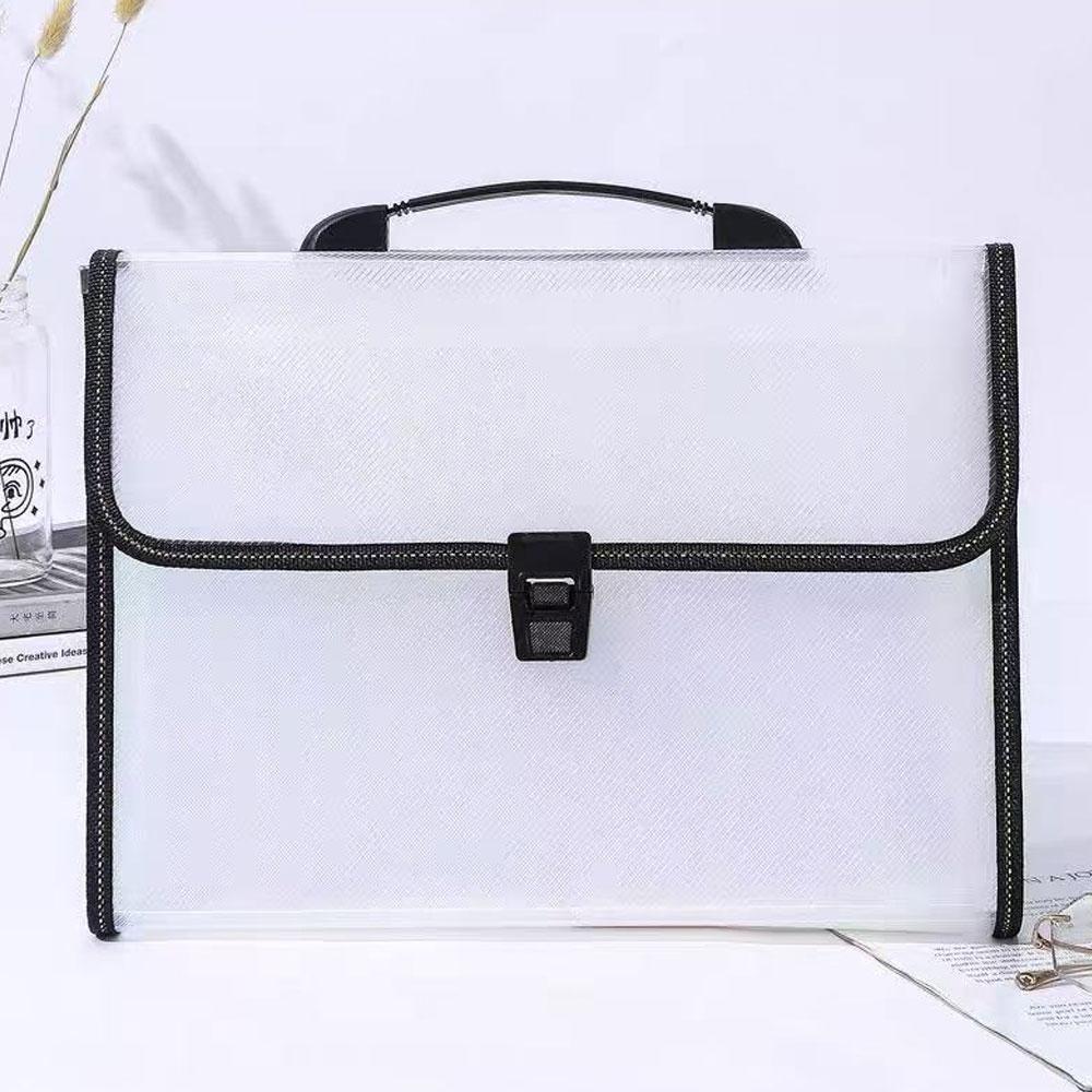 1PC twill portable accordion bag, 13 layers of large-capacity folders, easy to classify and store files.