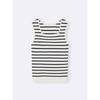 Gu By Uniqlo Rib Knit Striped Square Neck Tank Top