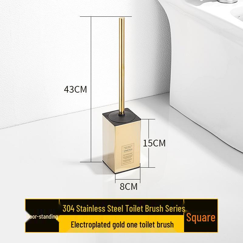 Nerezová ocel Stojací sada WC štětky - Štětka pro čištění bez mrtvého úhlu