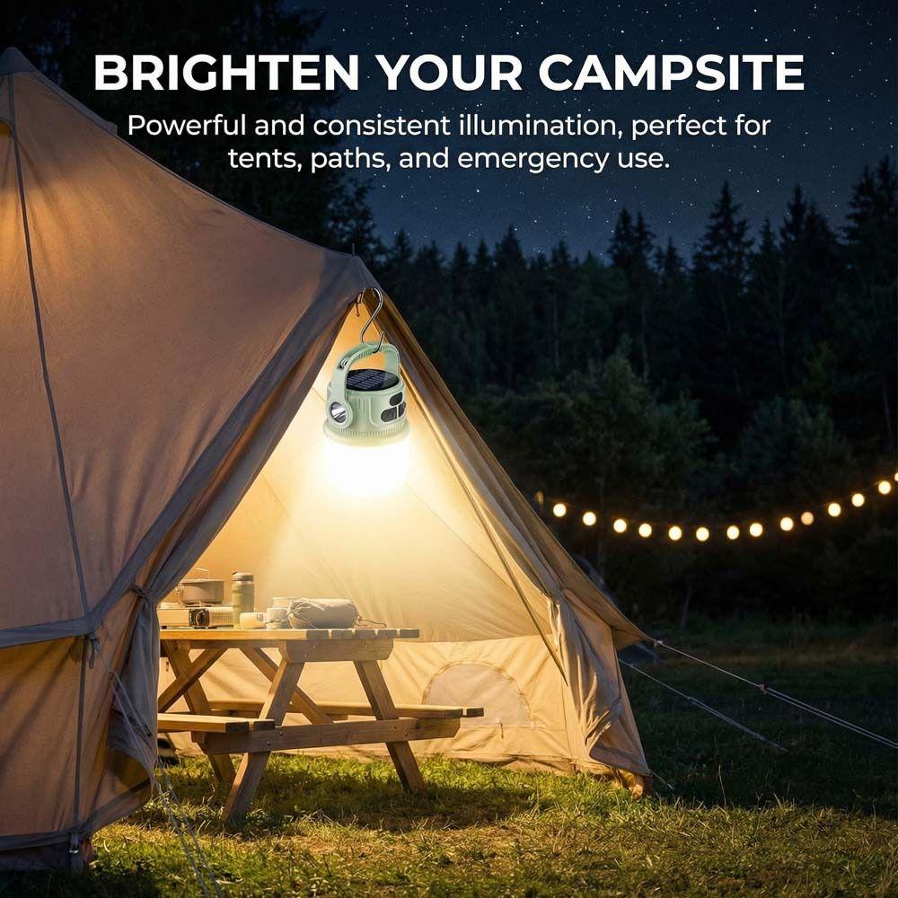 USB Rechargeable LED Solar Camping Light LED Light Tent Light Rechargeable Light  Emergency Use