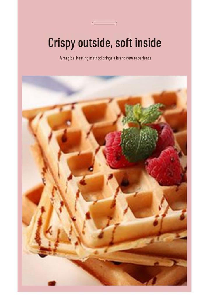 Cross-Heart Waffle Maker: Mini Breakfast & Light Meal Toaster
