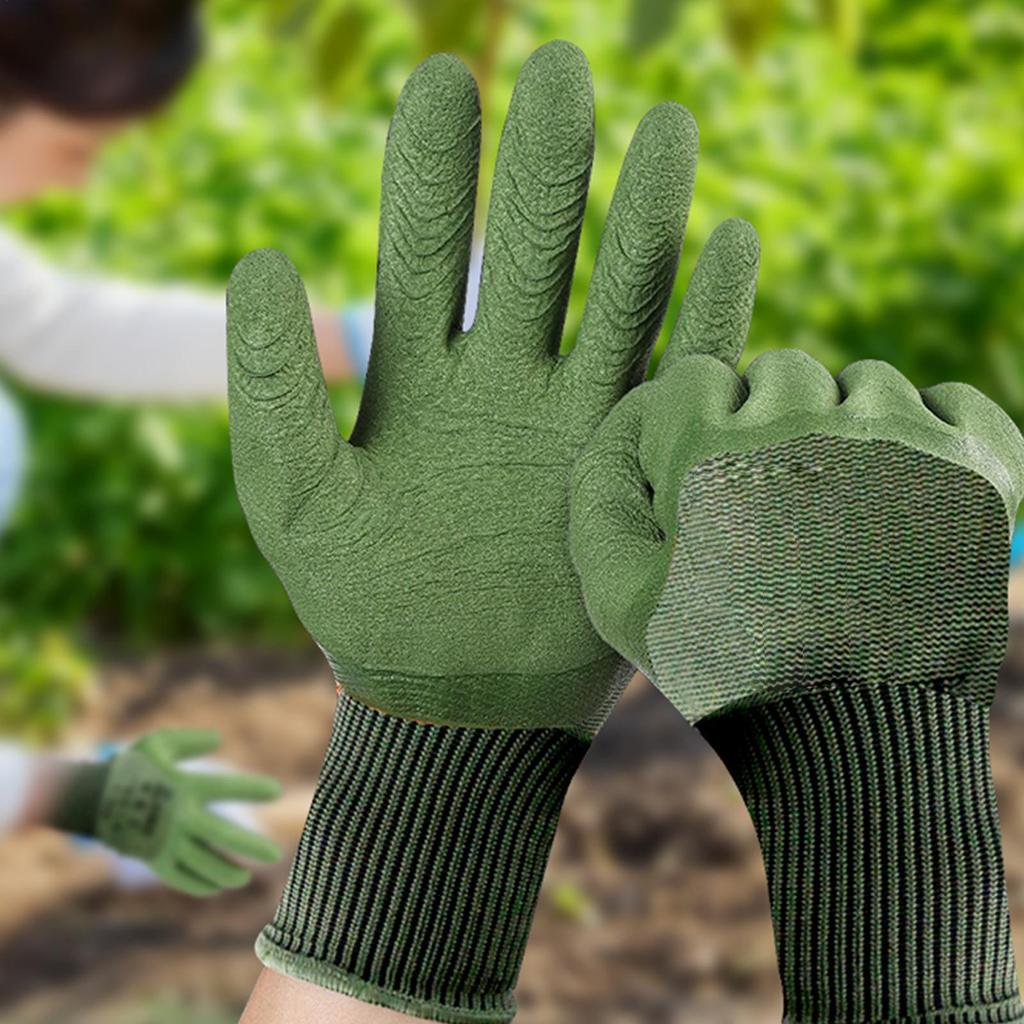 Thorn-Proof Gardening Weeding Working Gloves Breathable leather Glove Puncture Resistant for Digging Floral Planting Pruning