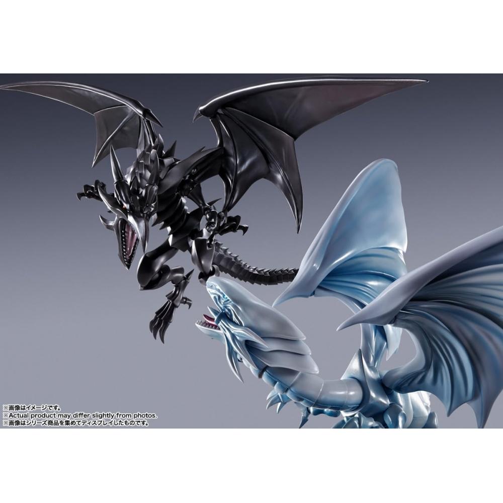SCH. Monster Arts Yu-Gi-Oh Duel Monsters Rotäugiger Schwarzer Drache ca.. 220 mm große, bewegliche Figur aus PVC und ABS, bemalt