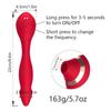 Female Double Orgasm Sucking Vibrator G Spot Clitoris Stimulator with Imitates Finger Touching Stimulation Sucker Oral Clitoris Stimulator Erotic