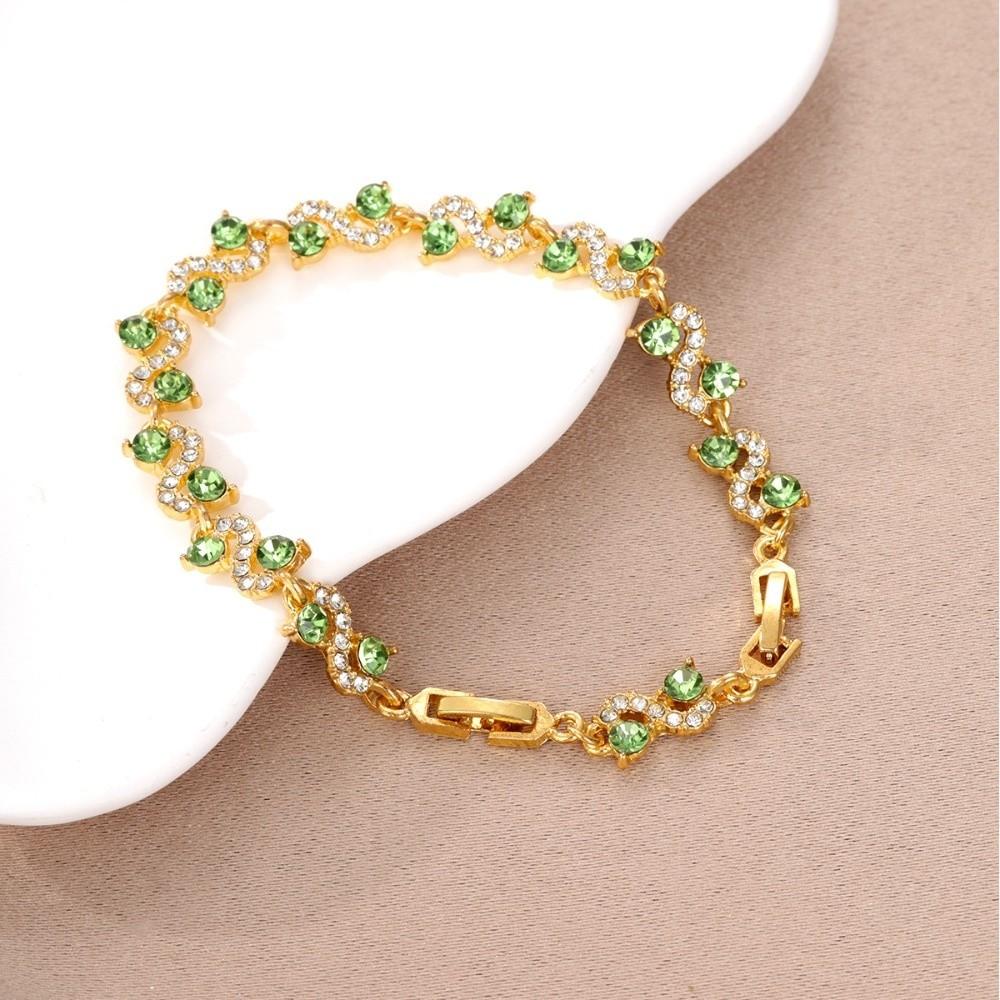 Sparkling Stones Women Bracelet Shining Zircon Bracelet Rhinestone Bracelet  Wedding Jewelry