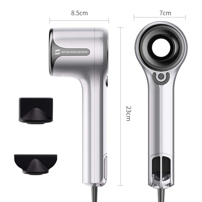 Hot Selling Professional Salon Hair Dryer 1600W Home Use Lightweight High Power Electric 3 Ionic Concentrator Nozzles Mini