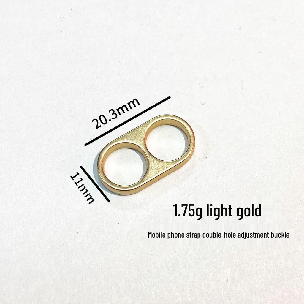 Gold Dog Buckle Zinc Alloy Phone Lanyard - Versatile DIY Hanging Chain Accessory