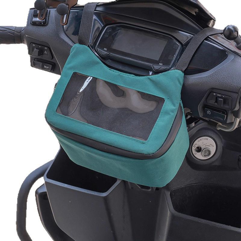 Vordere Motorradtasche Touchscreen Wasserdicht Fahrradnavigation Lenkeraufbewahrung Hüfttasche Lenkertasche Tragbar Für Vespa Hik