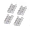 20 Pcs FCOB COB LED Strip Connector 8mm 0.31in Transparent Solderless COB LED Strip To 2 Pin Wire Connector