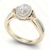 1-piece Luxurious Sparkling Zircon Inlaid Women's Ring, Bridal Engagement Jewelry, Holiday Banquet Accessories, Gifts
