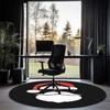 Christmas Santa Claus Printed Round Rug Carpet Chair Rug Area Rug Entryway Doormats,for Office Chair Living Room Bedroom Kitchen Room.