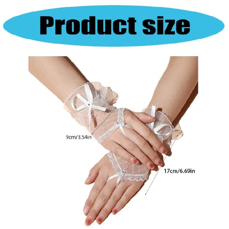 Elegant Lace And Bows Lady Sleeves For Women Enhances Your Look At Conventions And Parties