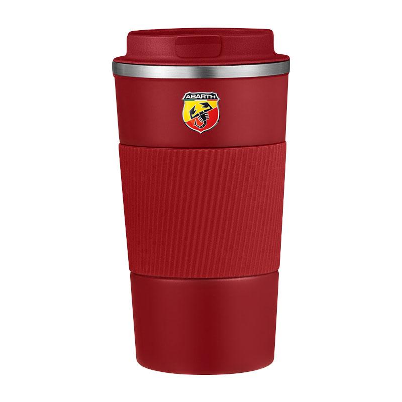 HIPNG1 Car Badge Thermos Cup Coffee Mug Stainless Steel Coffee Thermos Mug Emblem For Abbas Abarth Punto 124/125/500 Stilo Ducato Goods