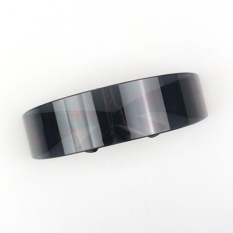 

Cyberpunk Futuristic Sunglasses with Sci-Fi Headband for Trendy Men & Women Cyberpunk Glasses - Silver