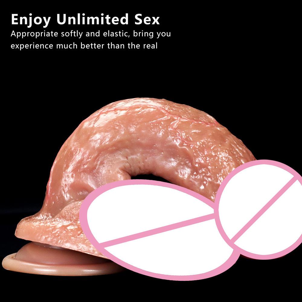Fake Dildo Super Soft and Oversized Manual Silicone Simulation Penis Female Product