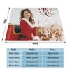 Mariah Carey Singer Christmas Gift Blankets Soft Warm Flannel Throw Blanket Cover for Bed Living Room Picnic Travel Home Sofa