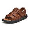 Popular 2025 Independent Station Sandals Men's Leather Soft Sole Lightweight Outdoor Breathable Beach Shoes Large Size 4748