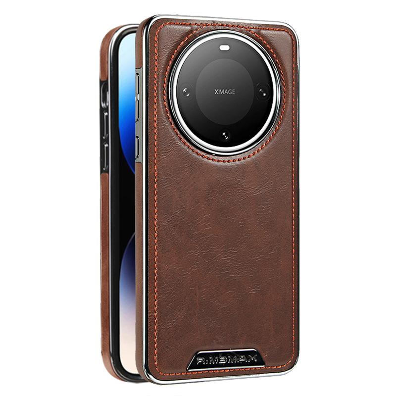 Applicable To Huawei Mate60pro Mobile Phone Case Magnetic All-inclusive M60 Anti-drop Huawei New Business Leather Case for Men and Women