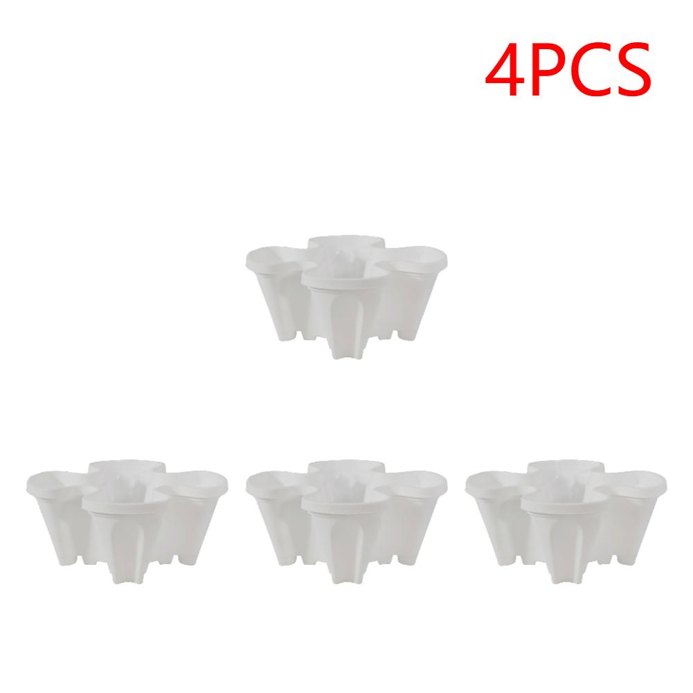 Multi-Layer Stackable Planting Pot Plastic Four-Petal Planter For Balcony Strawberry Vegetable Garden Vertical Growth System