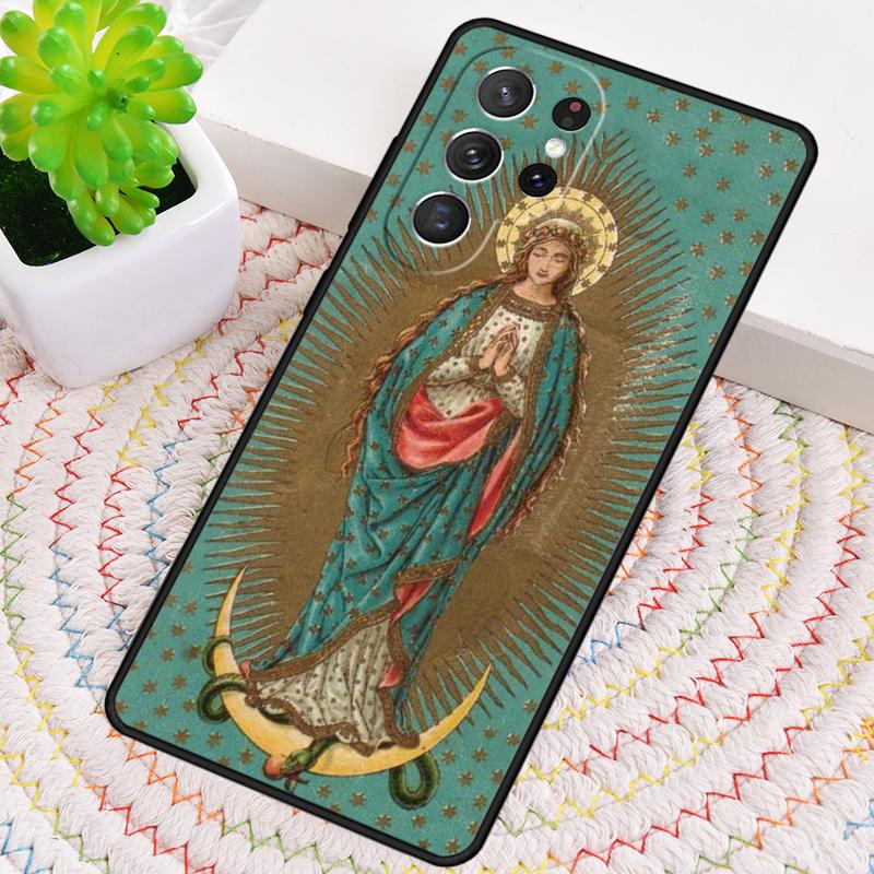 Virgin Maria print TPU Phone Case For Samsung Galaxy note 10 pro S26 S25 S24 S23 S22 Ultra Plus S21 FE S20 Shockproof Cover