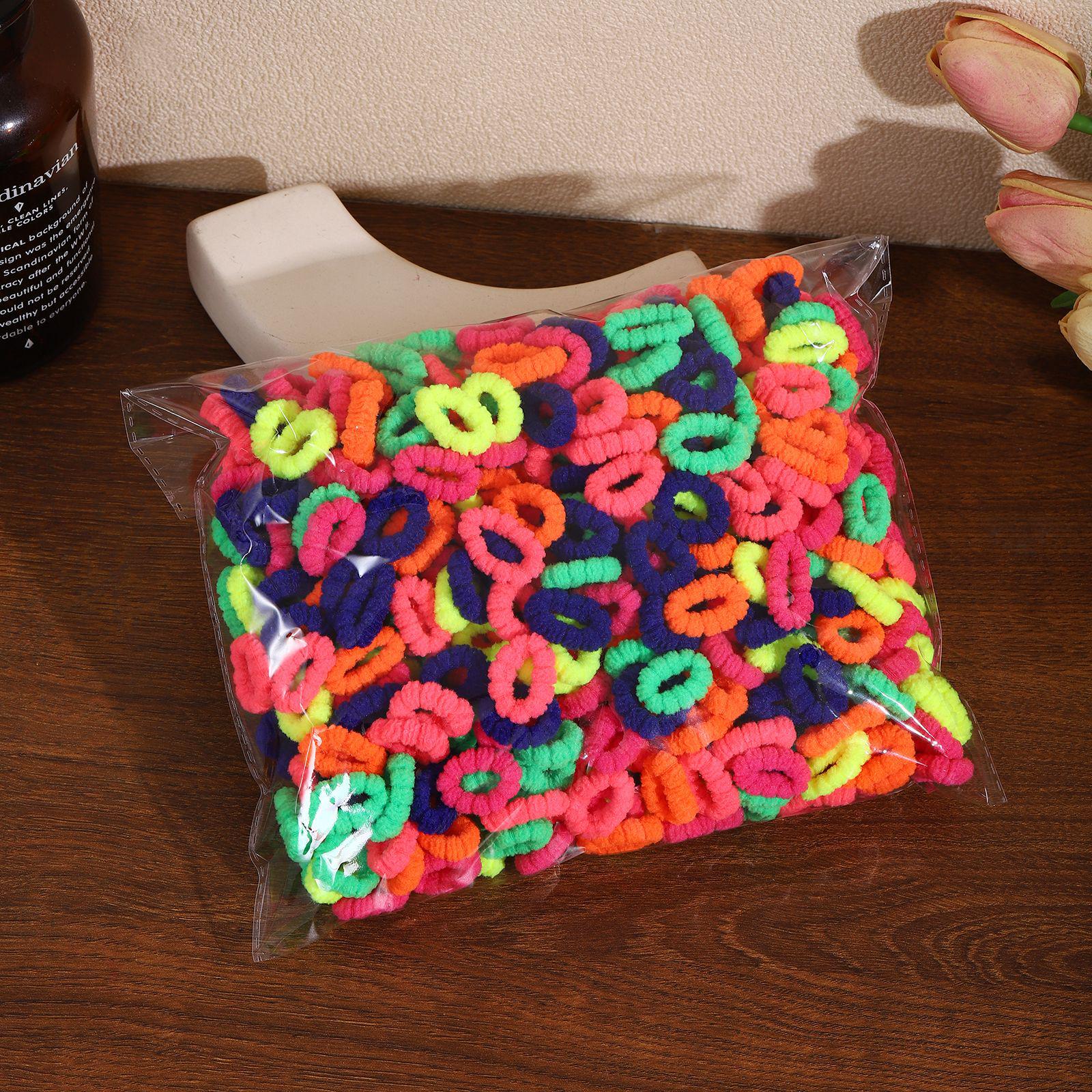 Набор из 500 эластичных резинок для волос, не повреждающих волосы, для девочек и младенцев