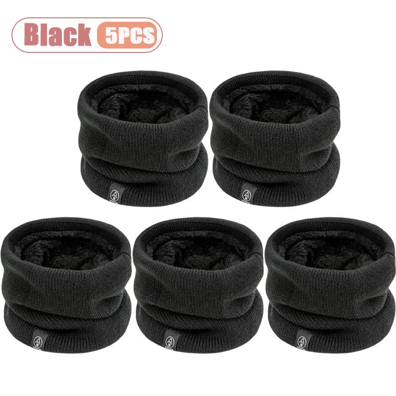 1-20PCS Unisex Winter Scarf Thickened Fleece Lined Warm Neck Gaiter for Outdoor Cycling Student Cold Weather Gift