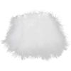 AWAYTR Turkey Marabou Hackle Fluffy Feather Fringe Trim Craft 6-8 Inches Width Pack of 2 Yards (Black)