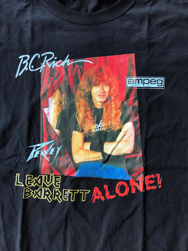 VTG Leave Barrett Alone Dave Mustaine Shirt Classic Black Unisex S-5XL Unisex T-Shirt S