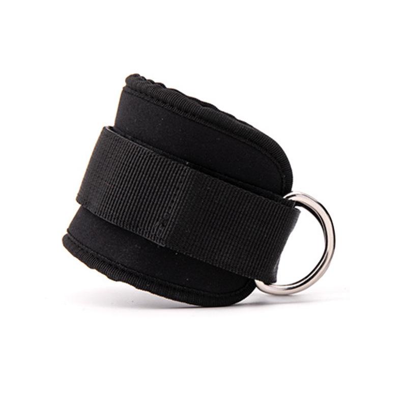 Verstellbarer D-Ring Knöchelriemen mit Widerstandsband für Fitnesstraining