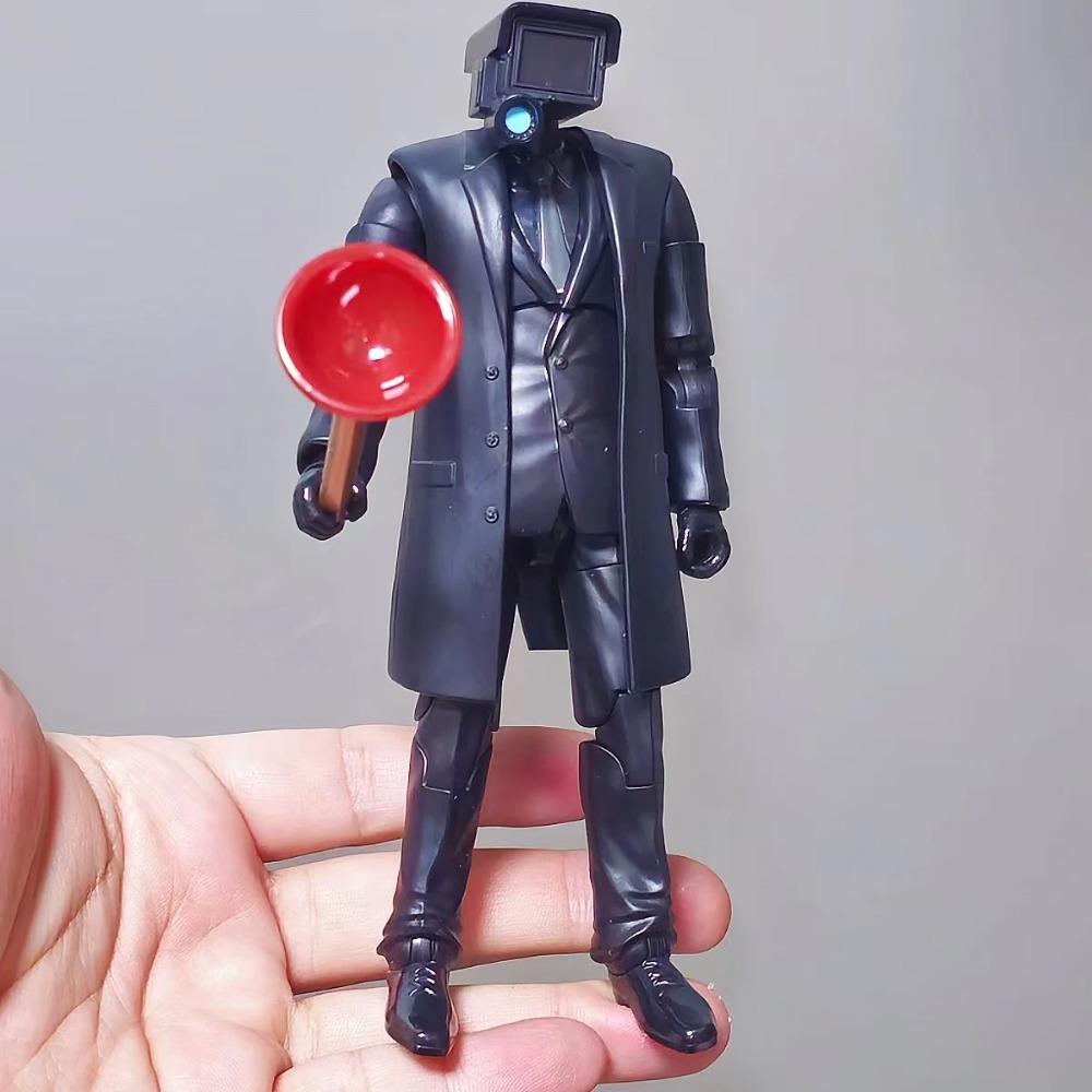 

Фигурка игрушка Скибиди туалет мерч официально лицензированная детская фигурка экшн пластиковая игрушка сюрприз титан Делюкс 6 дюймов Плунжермен