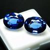 Natural Blue Tanzanite Loose Gemstone Oval Shape 16 Ct Pair for Jewelry Making and Gem Collections