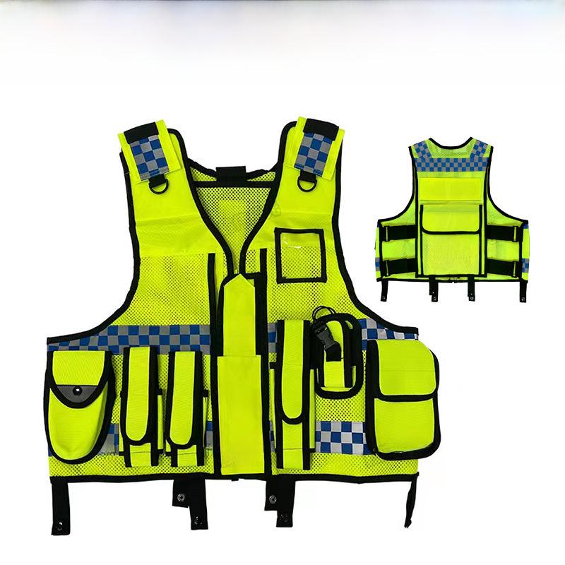 High-Visibility Reflective Safety Vest for Traffic and Construction Workers