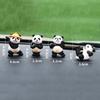 4Pcs/Set Panda Design Car Ornaments Car Center Console Ornaments Office Desk Ornaments Small Car Interior Decoration