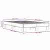 Bed Frame in Sonoma Oak Finish 120 x 200 cm Made of Wood Based Panel and Metal