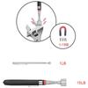 Flexible Magnetic Pickup Tool Telescopic Magnetic Pickup Tool with Pocket Clip for Picking Up Small Parts Key Screw Metal Object