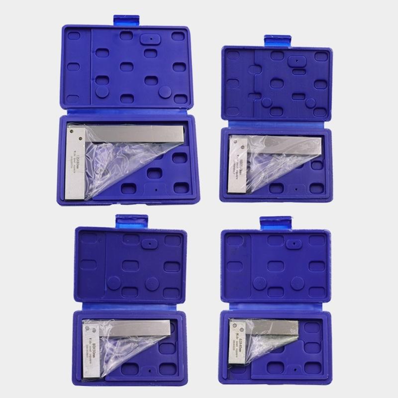 Upgrades Carbon Steel Right Angles Measuring Tool with Not Slip Base Workshop Measurement Tool for Engineers & Craftsmen