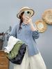 2026 Spring Women's Solid Color Slim Fit Long-Sleeve Single-Breasted Brushed Pocket Shirt